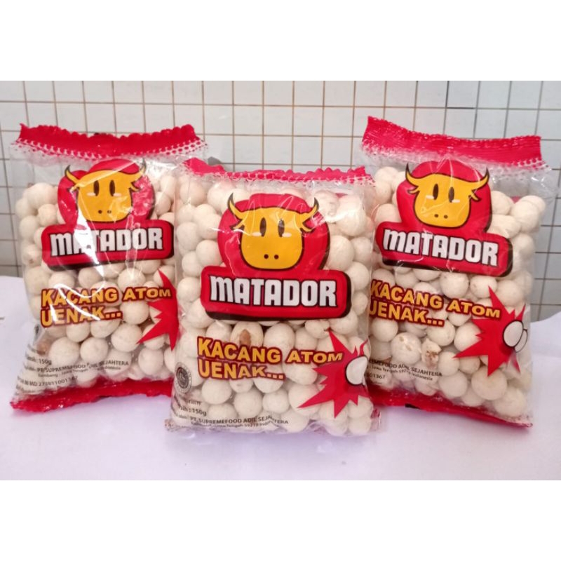 

Kacang Atom Sukro Matador 150g ( 1ball 20pcs )