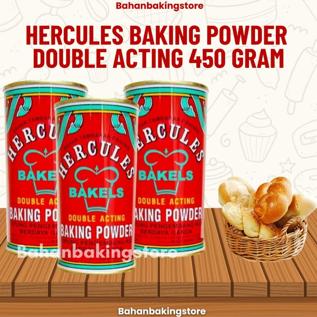 

Hercules Baking Powder Double Acting 450 Gram | Pengembang Kue Hercules