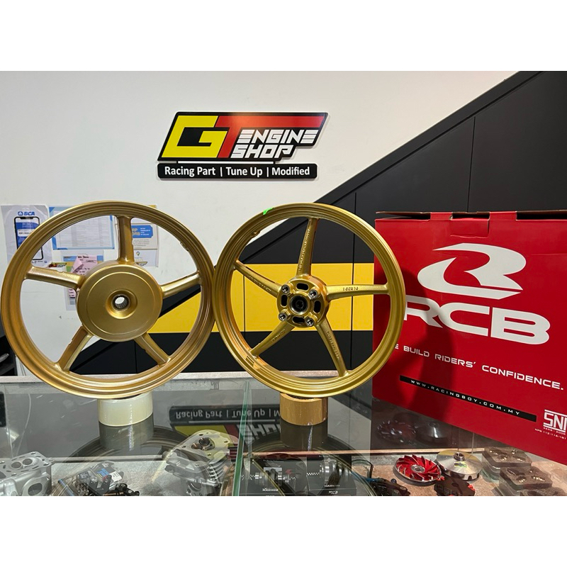 RB1 VELG MIO RCB SP522 GOLD VELG RCB SP522 MIO GOLD RING 14 VELG RACING RCB MIO SPORTY/SMILE SP 522