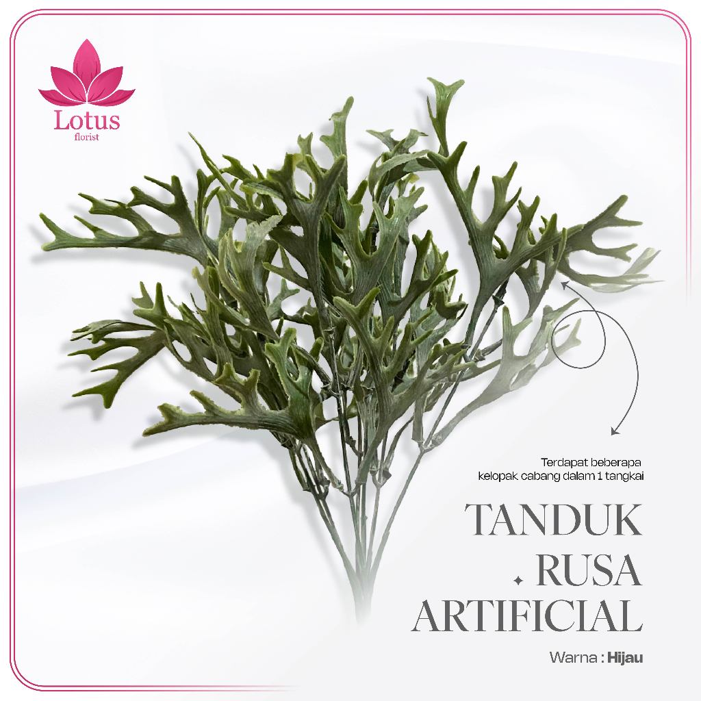 Daun Artificial - Kode : Tanduk Rusa