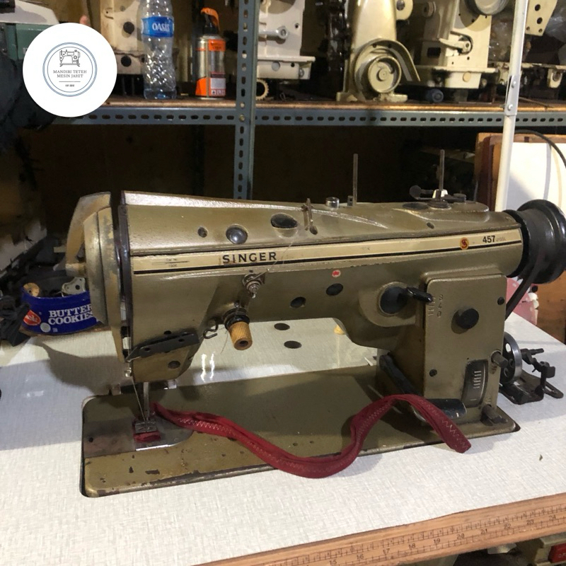 MESIN ZIGZAG SINGER S457 3 POINT ZIGZAG INDUSTRI SERVO SECOND (BEKAS)