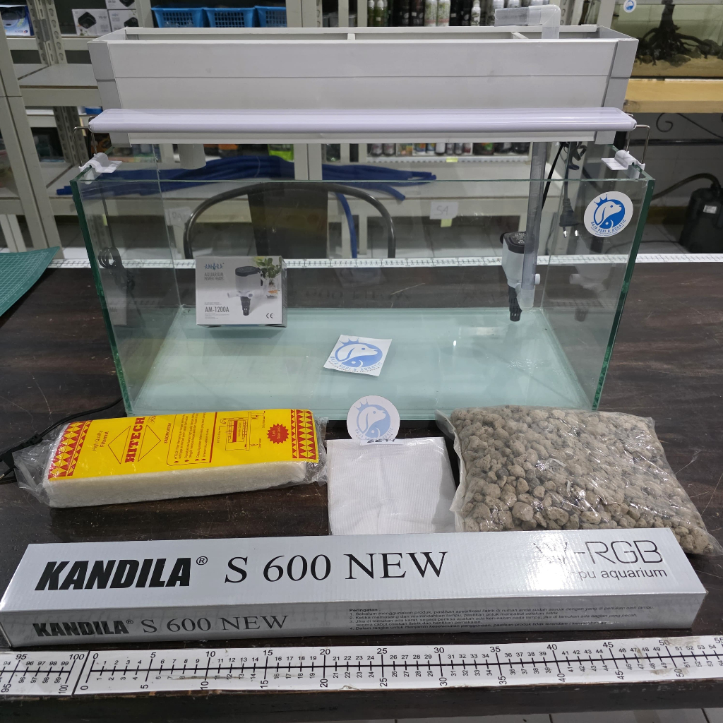 PAKETAN C AQUARIUM AKUARIUM LENGKAP MURAH 60CM X 30CM X 30CM