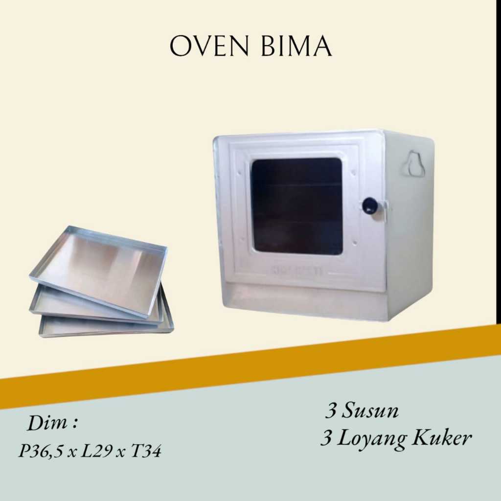 Oven Bima / Oven Kompor Tangkring Bima / Oven Tangkring 3 Susun / Oven Bima / 3 Loyang kuker