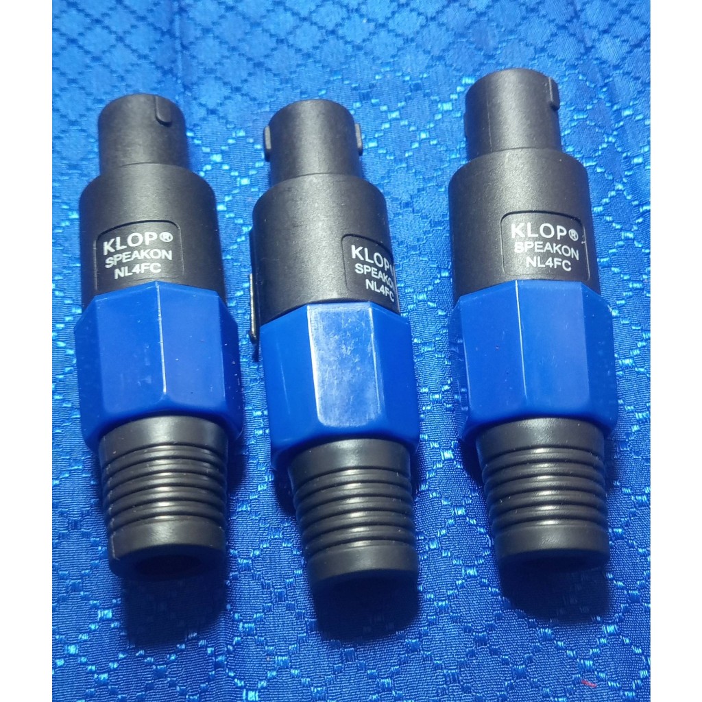 Jack Audio/Jack Spikon/Jack Speakon Speaker Murah Besi l Jek Spikon Hitam Biru Buntut Murah I Jack S