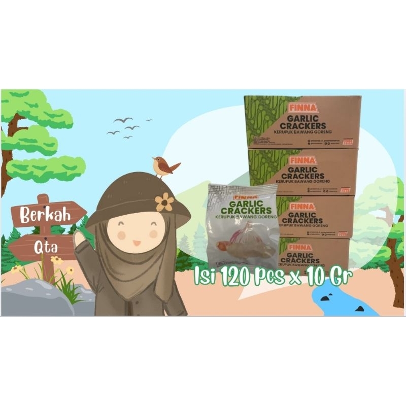 

krupuk finna garlic kemasan 10 Gr 1karton isi 120 pc/ 60 pcs