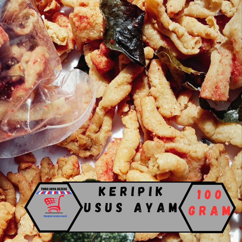 

keripik usus ayam pedas daun jeruk 100 Gram