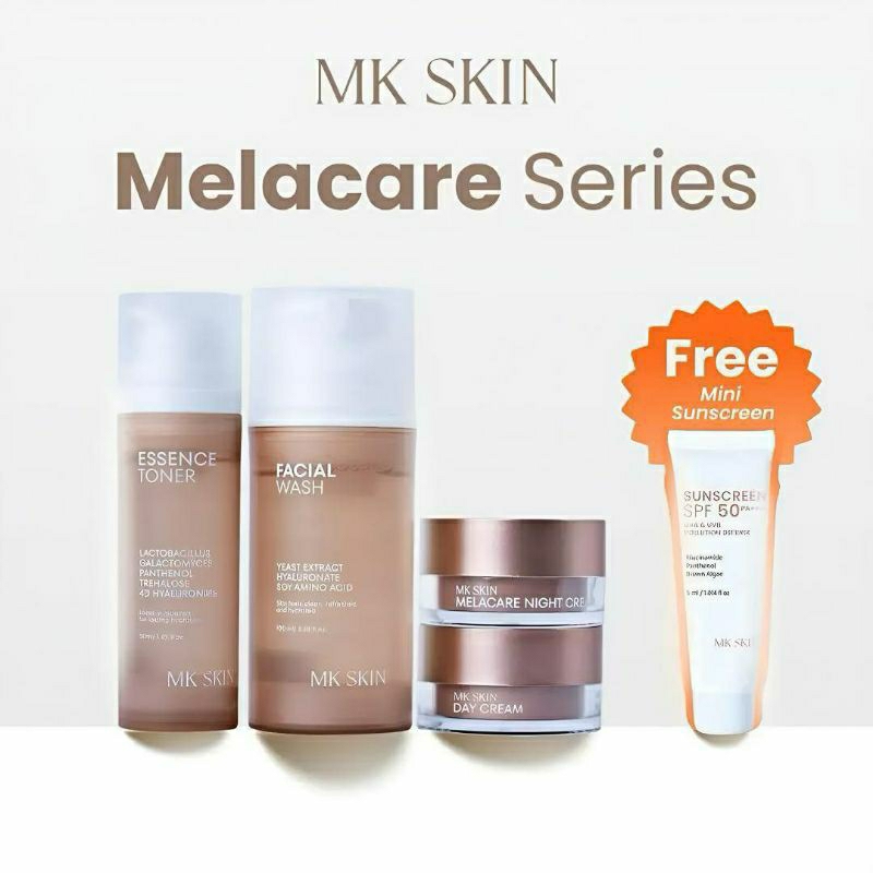 MK SKIN MELACARE SERIES/ paket wajah melasma/ cream flek wajah/ penghilang noda hitam