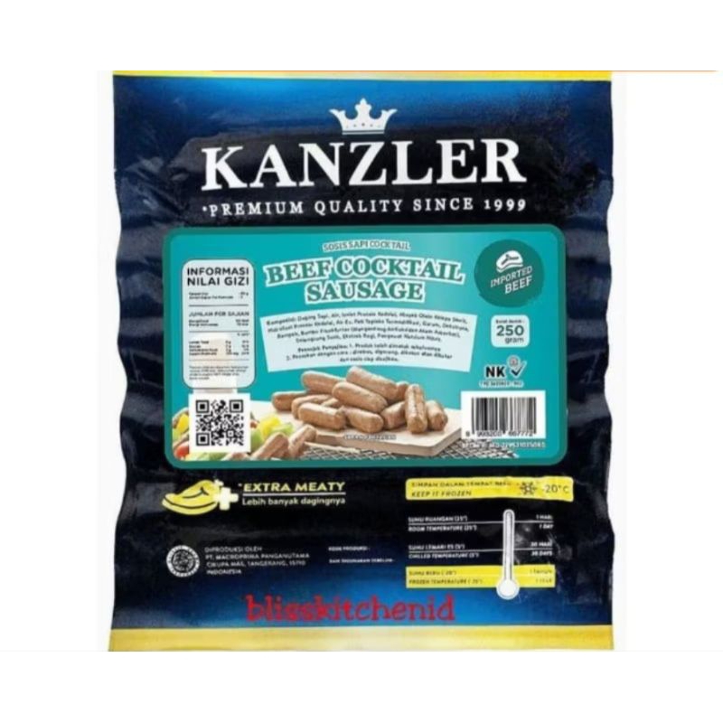 

sosis kanzler beef ccktail sausage 250 gr