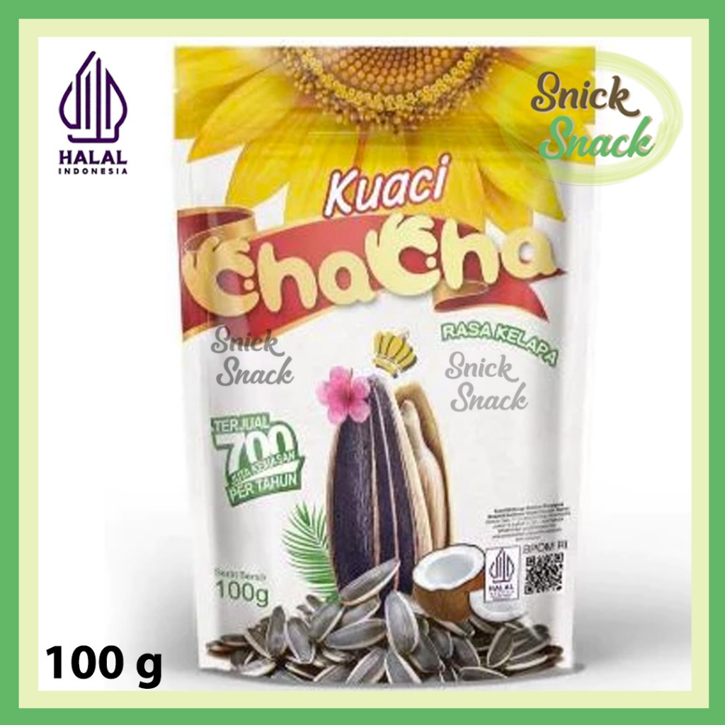 

Cha Cha Kuaci Rasa Original 100 gr Wangi dan Gurih Pouch Kwaci Biji Bunga Matahari Sunflower Seed
