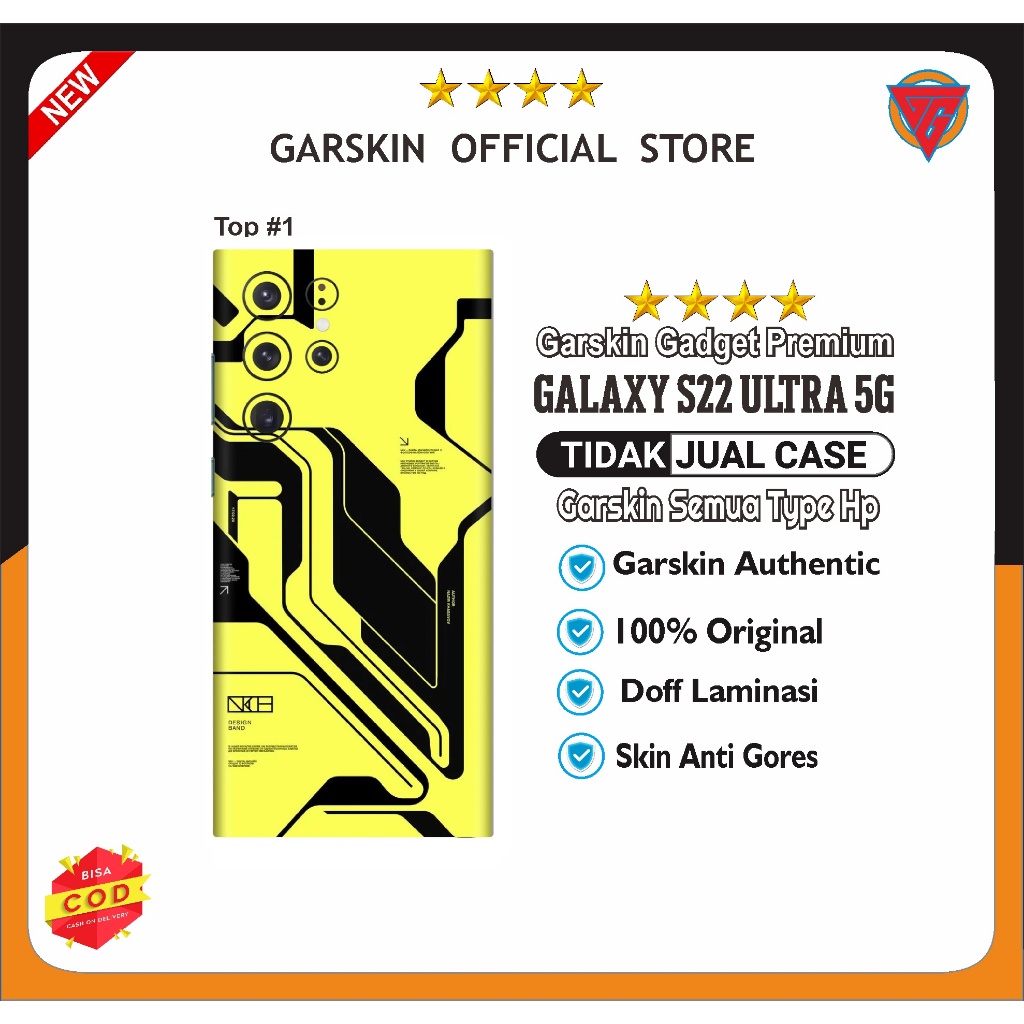 SAMSUNG GALAXY S22 ULTRA 5G Skin Garskin Anti Gores Handphone isi 2 item