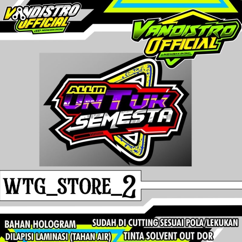 

stiker ALL IN UNTUK SEMESTA KOTAK GLOSSY BELUM DI CUTTING