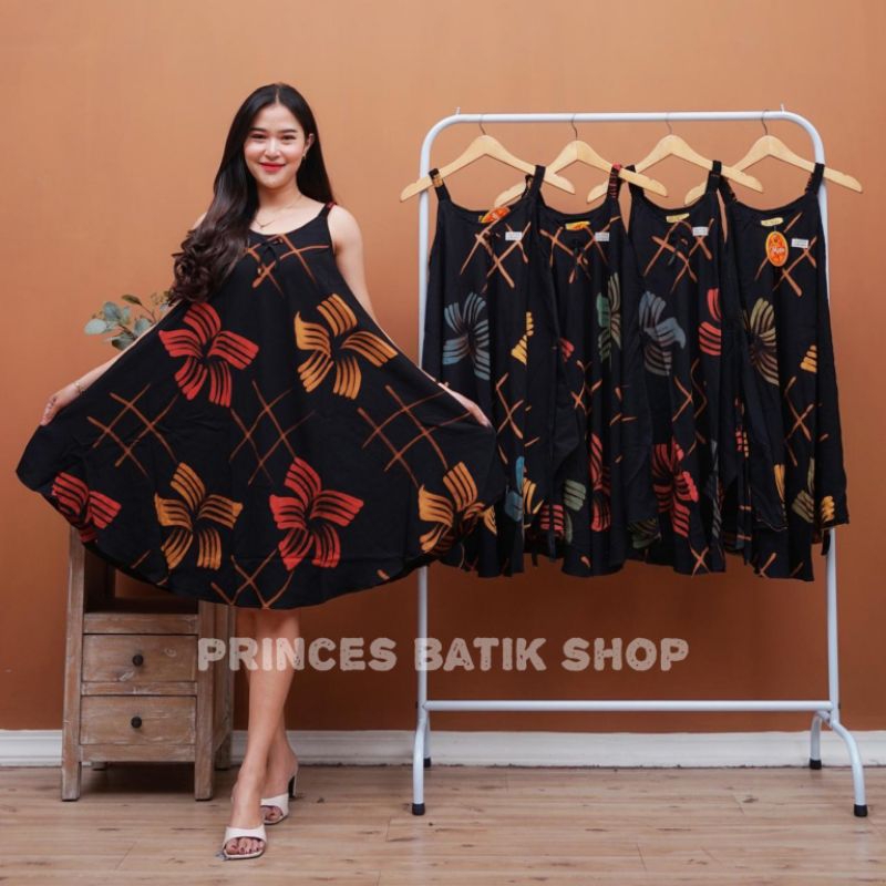 Daster yukensi payung motif bunga tanpa lengan//Daster payung tanpa lengan//Daster yukensi tanpa len