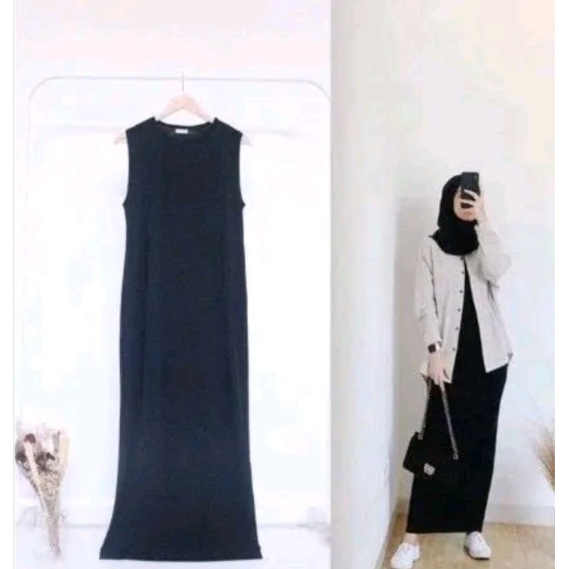 INNER SPAN INSPAN LONG DRESS/ INNER WANITA PANJANG