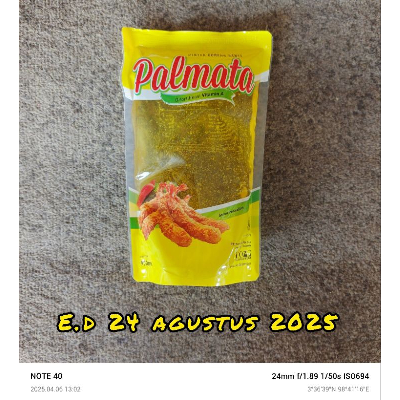 

PALMATA ~ MINYAK GORENG 0.9L e.d 24.08.2025