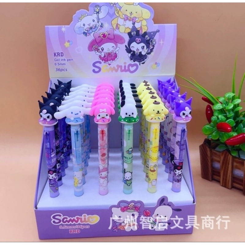 

Pulpen Cetekan/Klik Fancy Karakter Capybara/Sanrio/Labubu (1pcs)