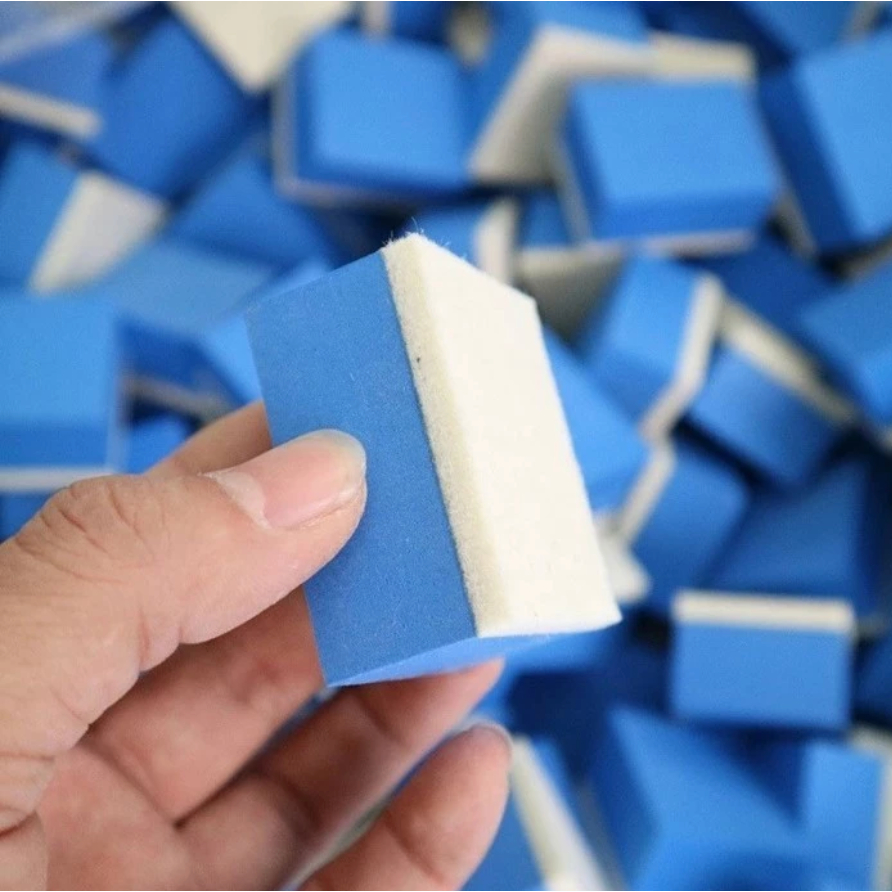 Glass Felt Block Pembersih Poles Jamur Minyak Kaca Mobil Polishing Applicator Busa Lap Kendaraan Fel