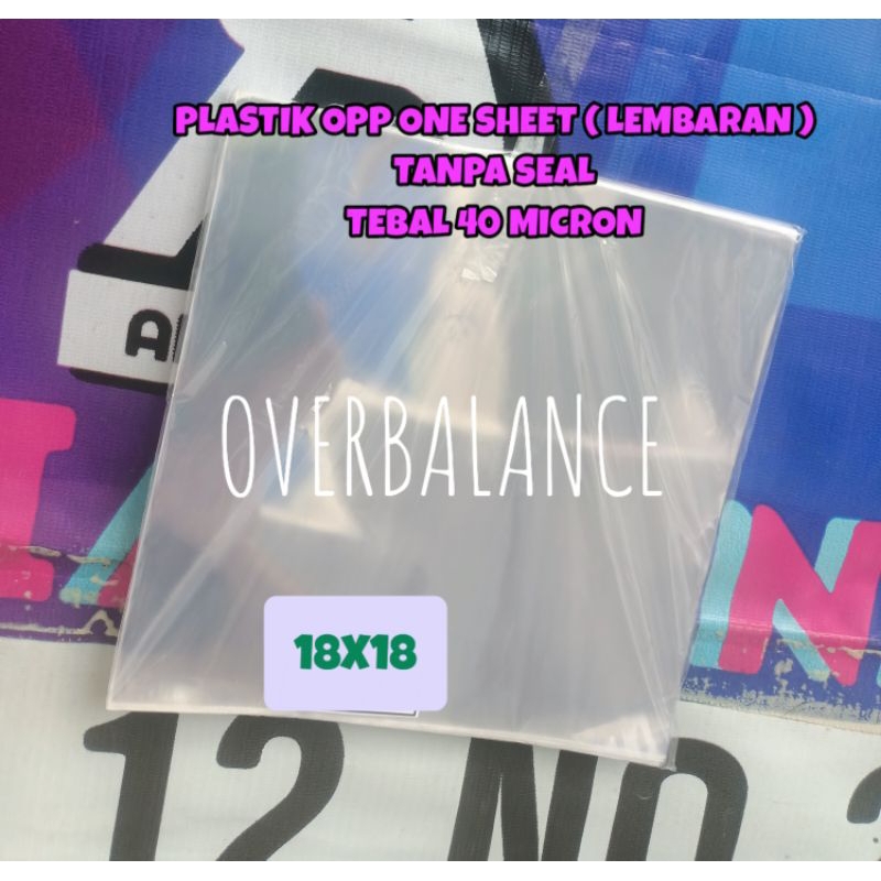 Plastik Opp 18x18 One Sheet - Plastik Opp 18 x 18 Lembaran - Plastik Opp Gulung 18x18 Tanpa Seal
