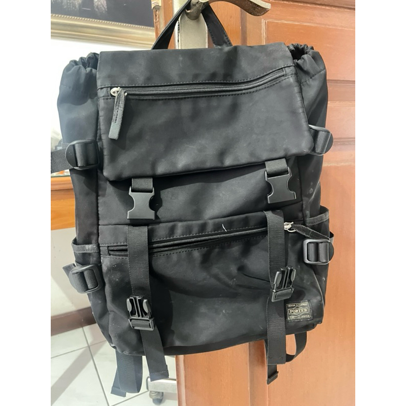 Porter Yoshida Black Backpack Bag Second