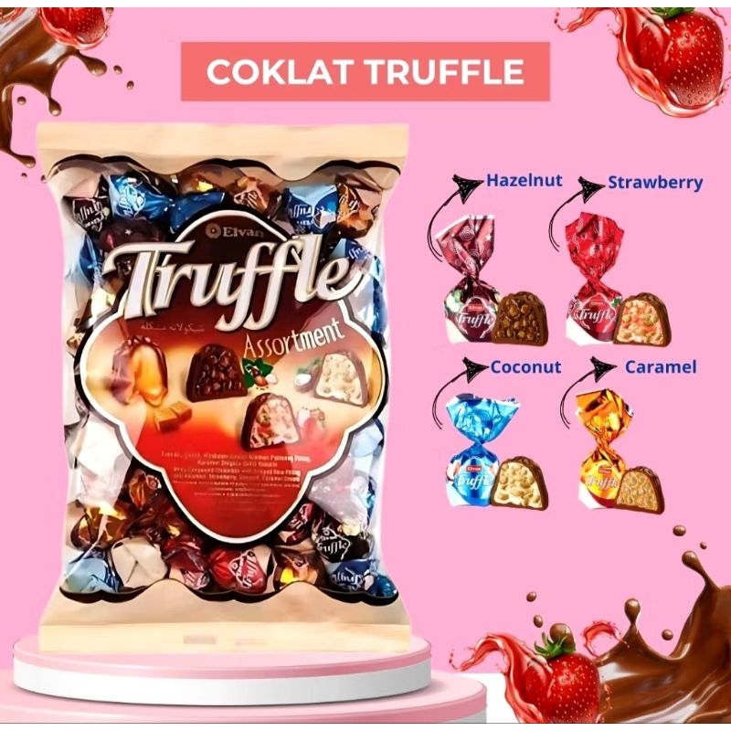 

Coklat Arab Turki Truffle Asssortment Mix kemasan 400g Campur Rasa