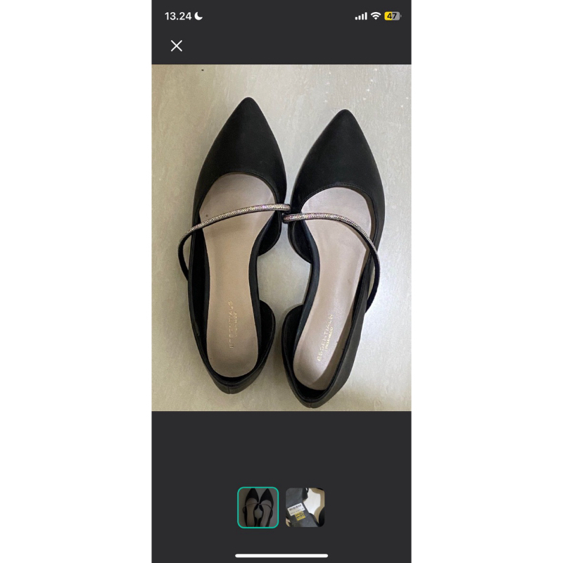 flatshoes hitam urban & co