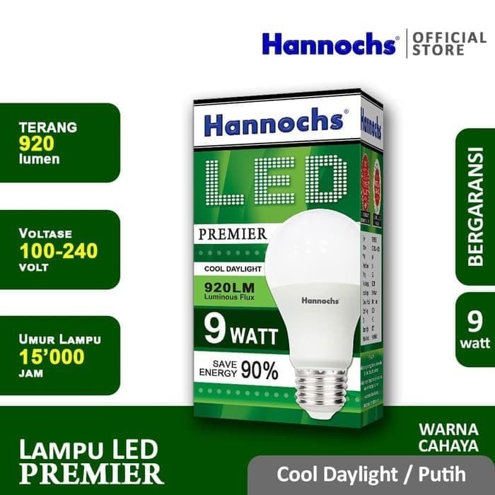Lampu Hannochs LED Premier 9 watt