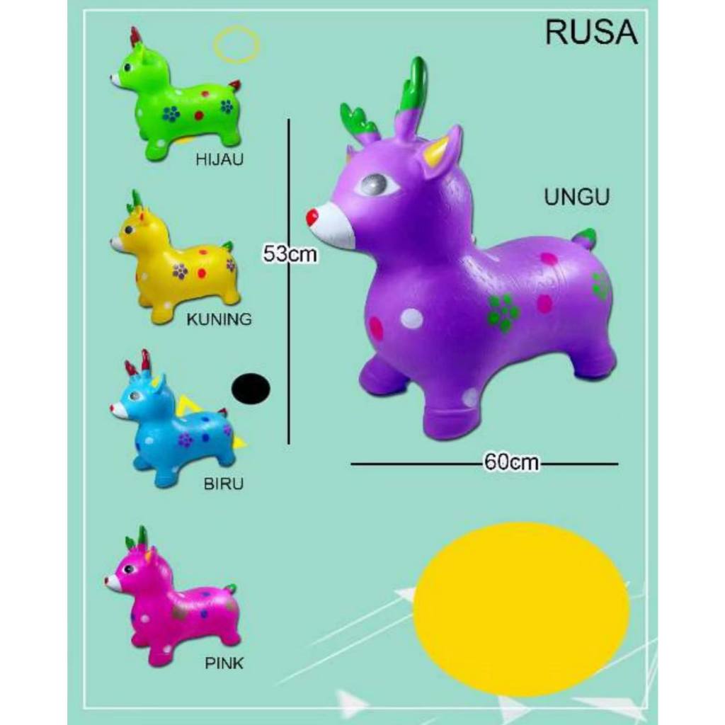 Animal Jumping Karakter Rusa / Rusa Lompat Karet