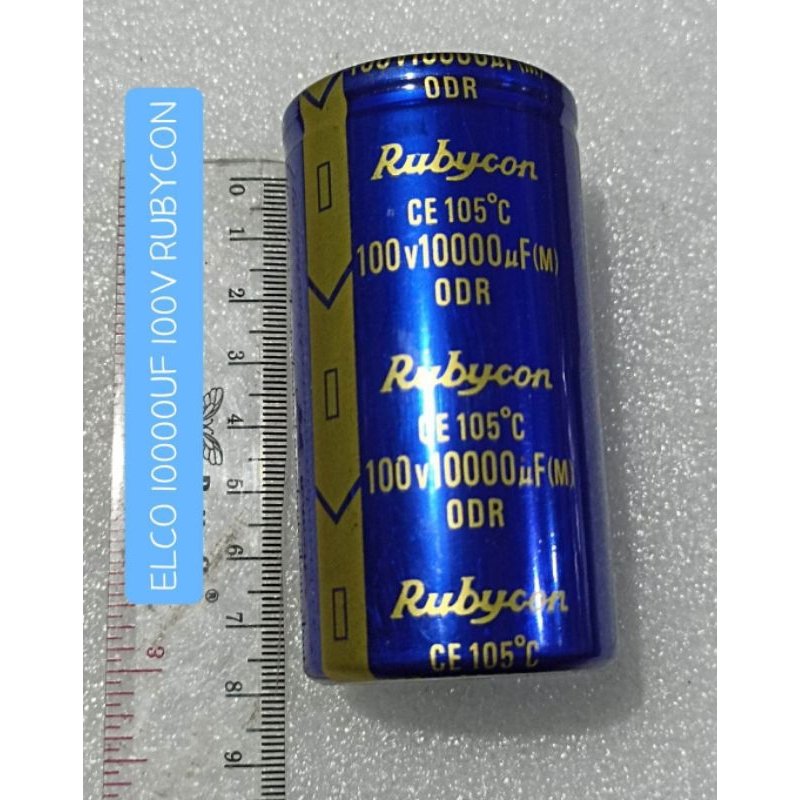 ELCO RUBYCON 10000UF 100V RUBICON 10000 UF 100 VOLT