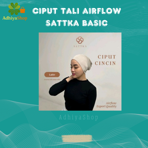 [ sattka] Ciput cincin sattka Daleman kerudung adem lembut warna latte sattka Ciput tali sattka (ker