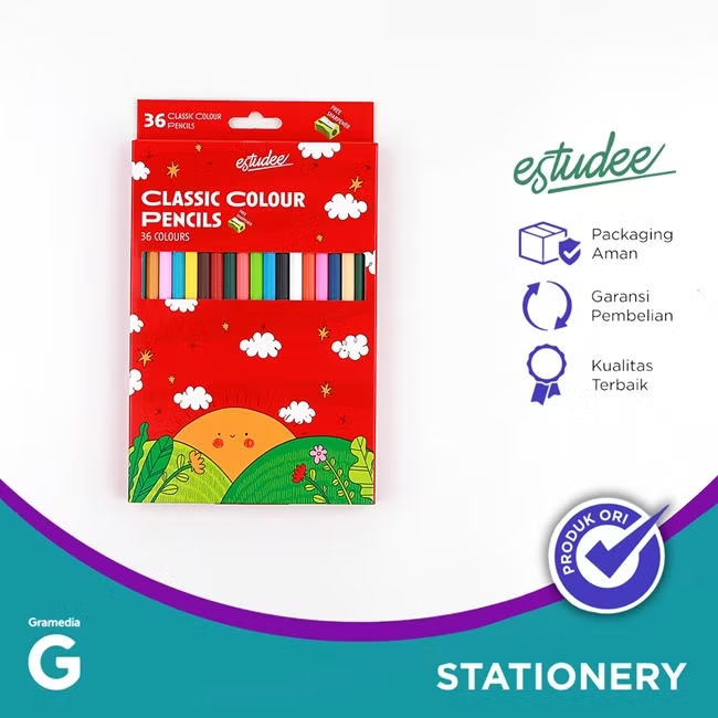 

Gramedia Tunjungan : Estudee Classic Color Pencil 36 Es-Pcl36