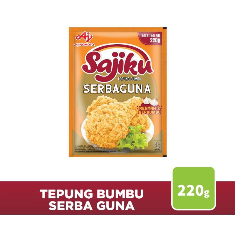 

SAJIKU TEPUNG BUMBU SERBAGUNA 220 GRAM
