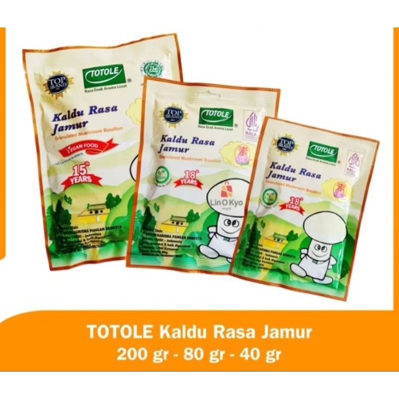 

totole kaldu jamur 40.80.200 pengganti msg lebih gurih