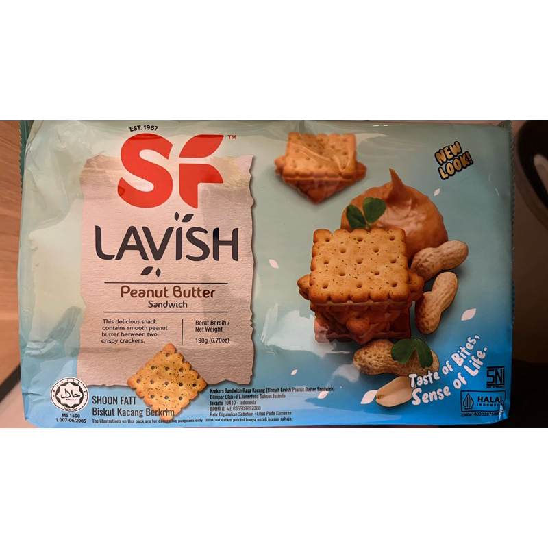 

SHOON FATT LAVISH PEANUT BUTTER SANDWICH 200 GR / BISKUIT DENGAN KACANG MENTEGA