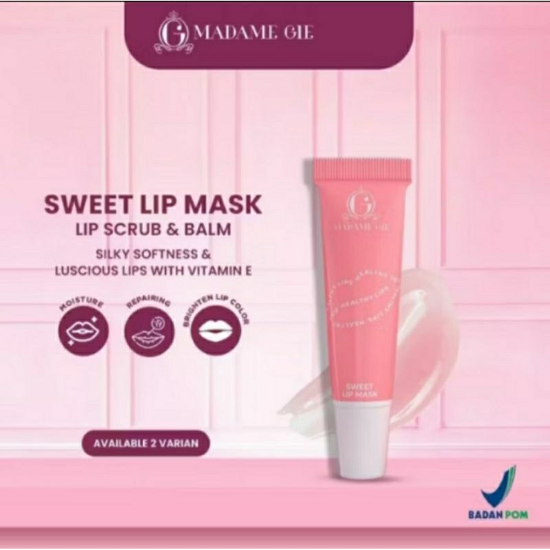 MADAME GIE Sweet Lip Mask | Lip Scrub Vitamin E