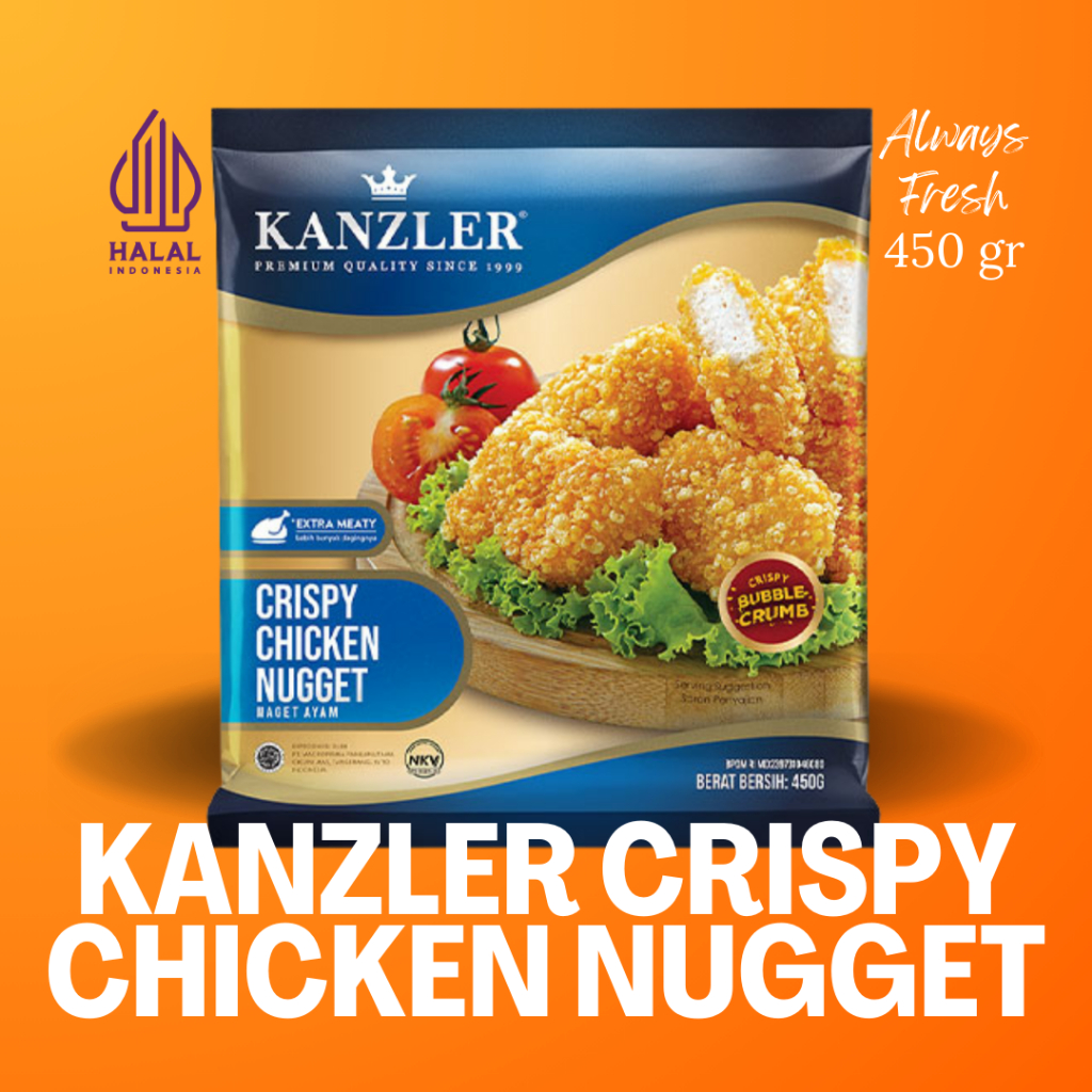 

Kanzler Crispy Chicken Nugget / Naget Ayam Krispy (450 gr)