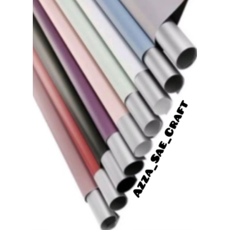 

Flower Wrapping Paper Bi Colour Silver Free Packing Waterproof Kertas Buket