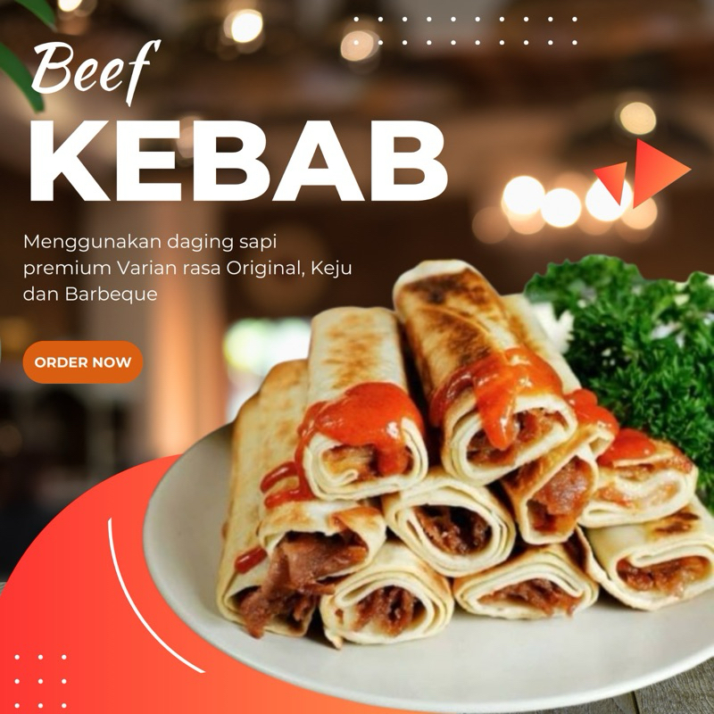 

Kebab Daging Sapi Frozen Food Enak Murah Premium