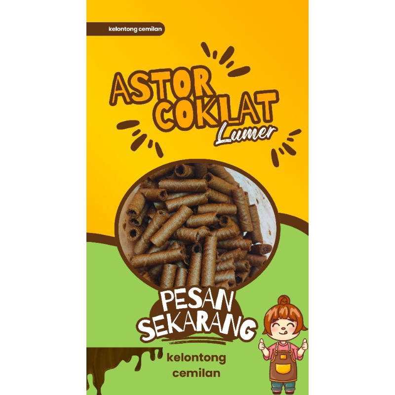

Astor Isi Coklat WAFER ROLL BARCELONA COKLAT 250GR CEMILAN KRIUKK BANDUNG