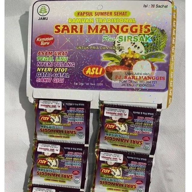 

sari manggis plus sirsak