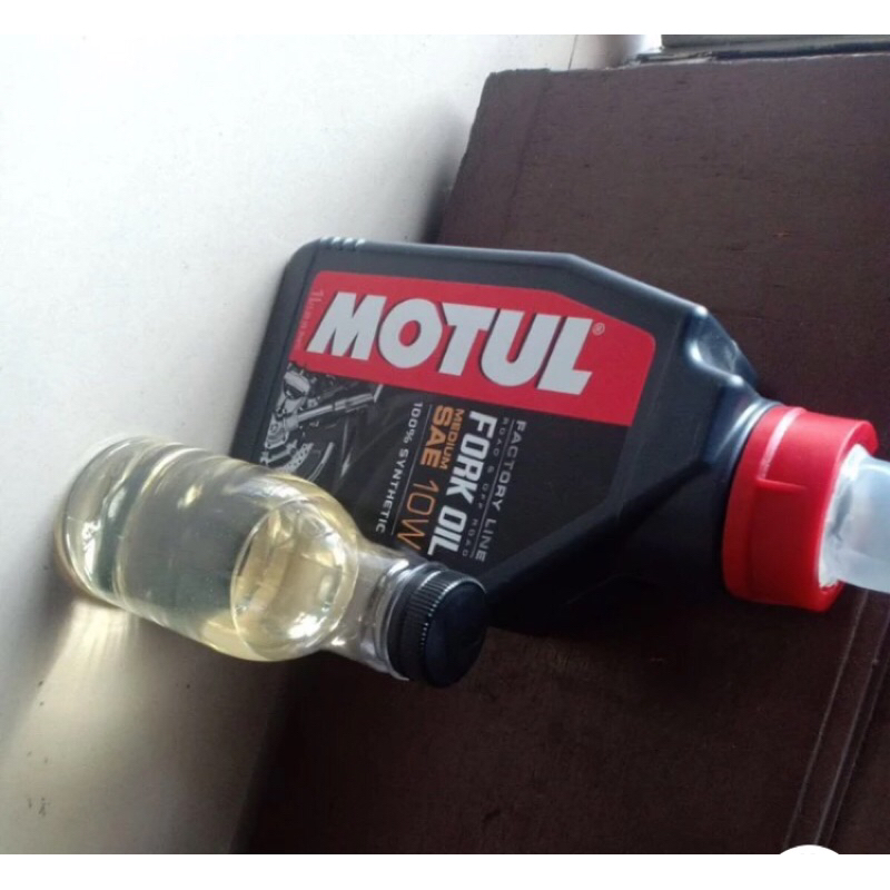 OLI AS SHOCK DEPAN MOTUL 10w OLI SHOCK MOTUL FORK OIL MEDIUM SAE 10W  SYNTHETIC 100%