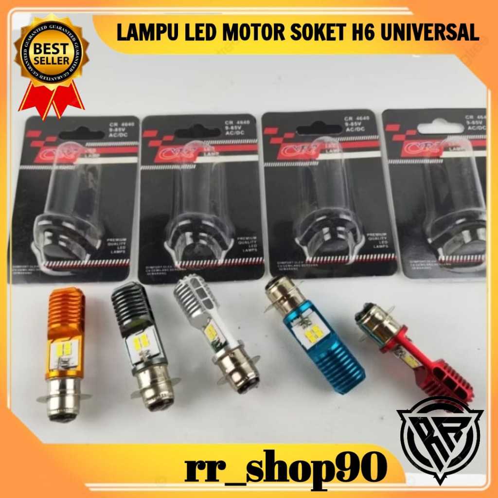 Lampu Utama Led Motor Soket H6 Universal