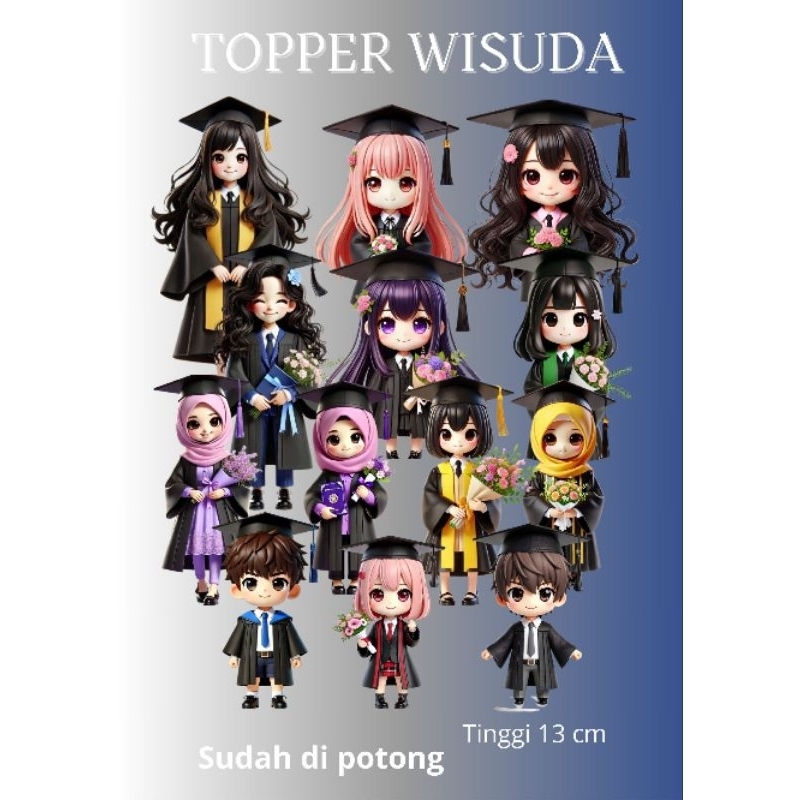 

topper wisuda buket hijab perempuan