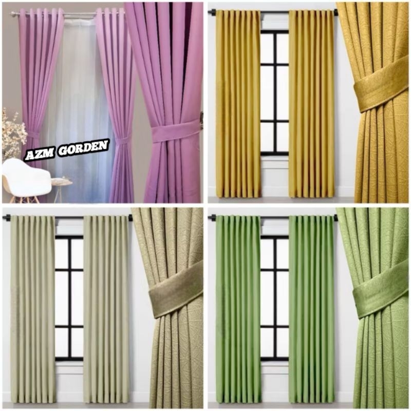 Gorden Minimalis Jendela pintu pajang 3meter Blackout import premium Tebal pintu Ruang tamu