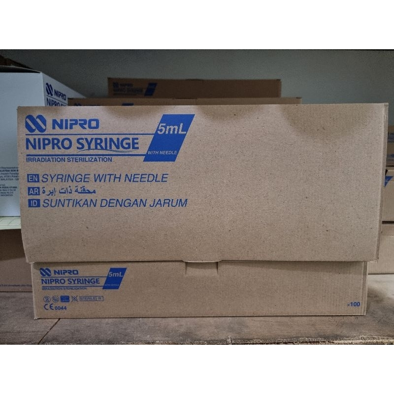 Spuit 5ml NIPRO 1 BOX isi 100 pcs