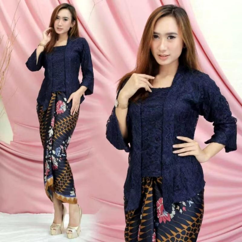 Set Kutubaru Brokat  Kebaya Kutubaru Modern Kebaya Wisuda Kebaya Modern
