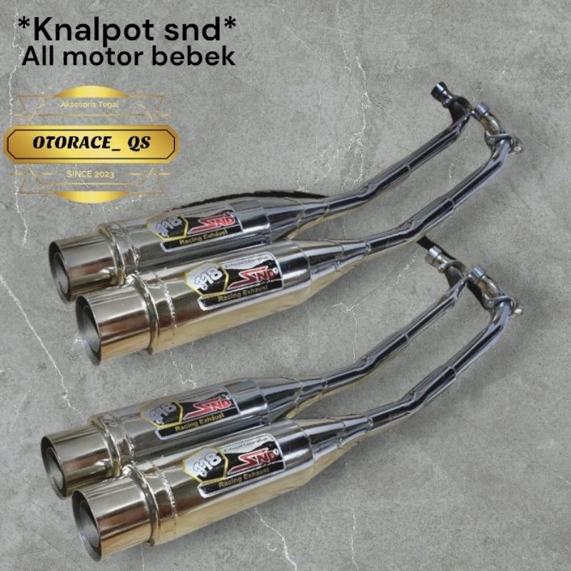 knalpot racing SND universal motor bebek Supra,grand,Revo,karisma,Blade,Jupiter,Vega,Shogun,smash