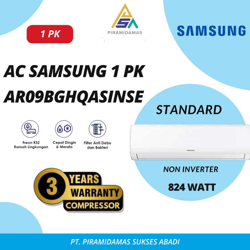 Samsung AC Low Watt 1 PK R32 AR09BGHQ
