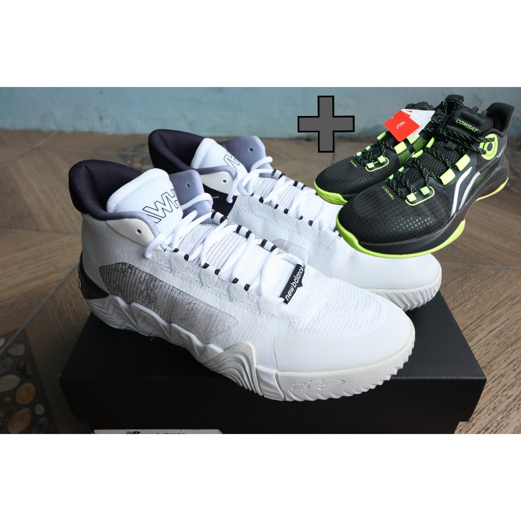 Promo Lebaran Plus Harga Lebih Murah Sepatu Basket New Balance Kawhi 2 + Lining Combat Black, BNIB d