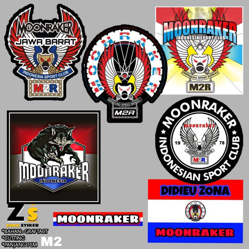 

stiker moonraker indonesia 7pcs m2