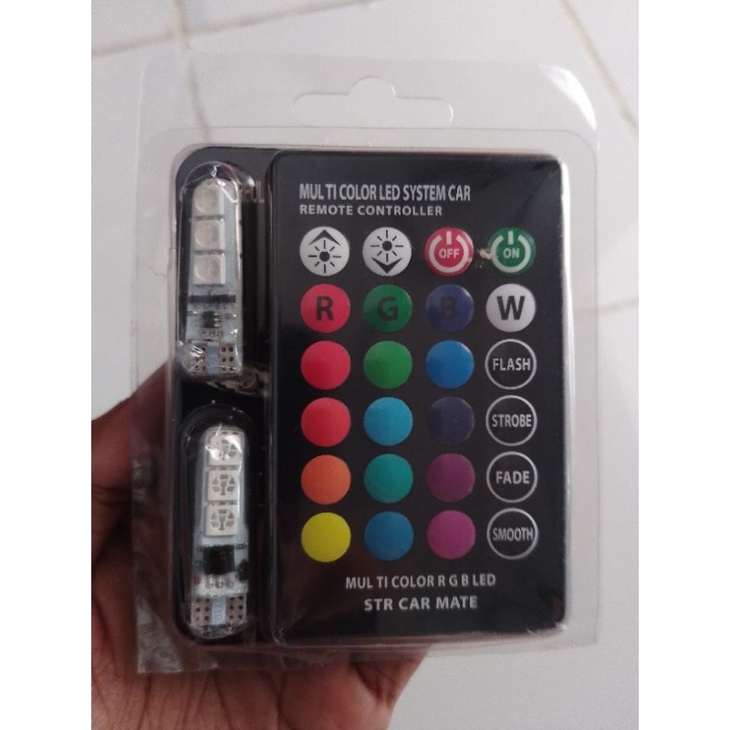 lampu LED senja / lampu kota motor warna warni