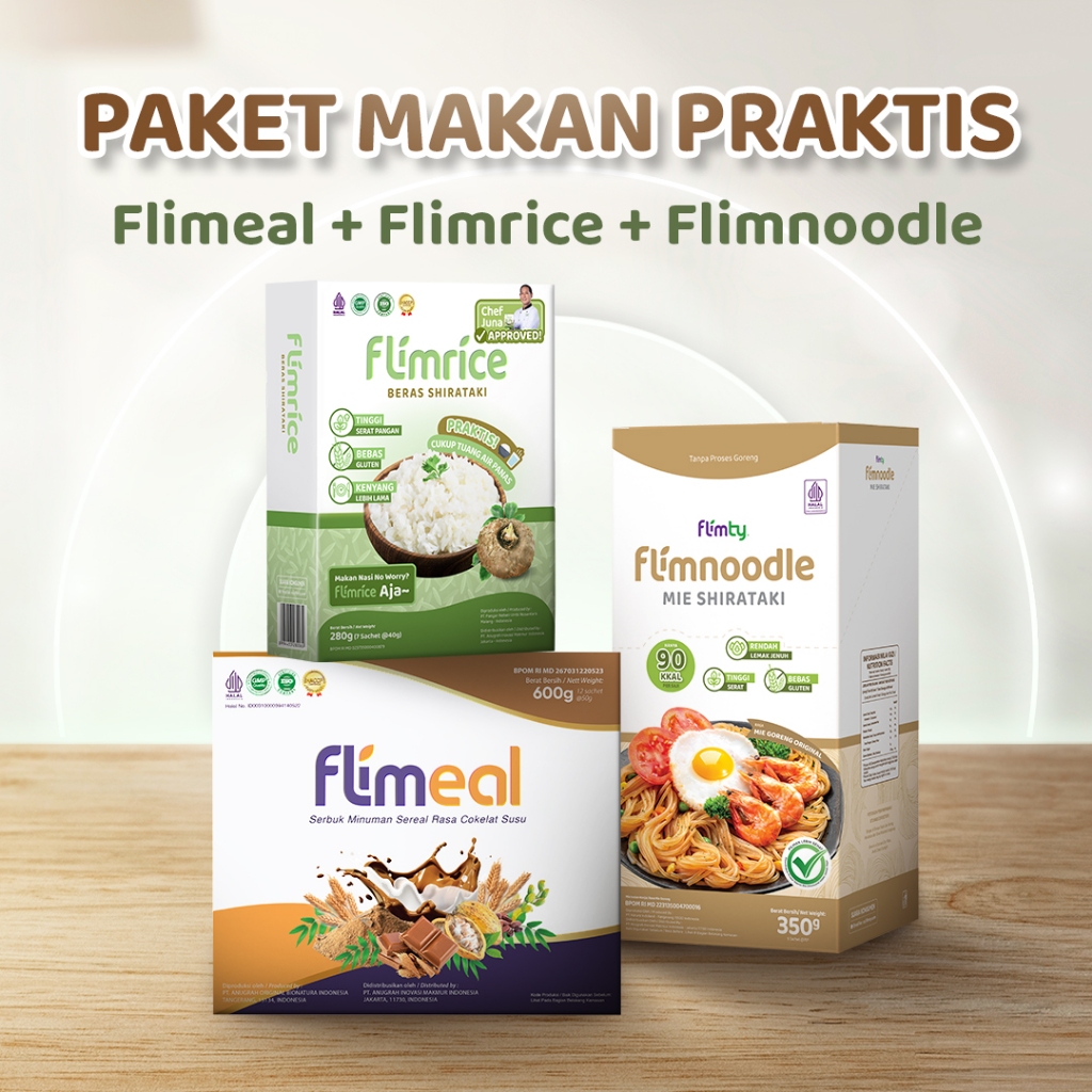 

Paket Makan Praktis - Flimeal + Flimrice + Flimnoodle